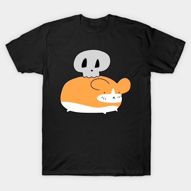 Tiny Skull and Hamster T-Shirt by saradaboru